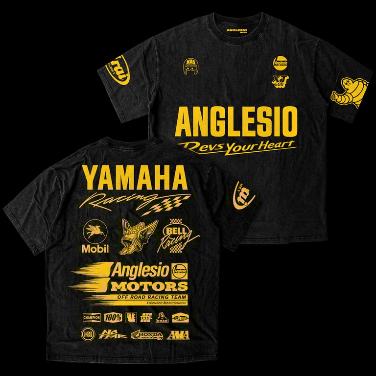 Rev Your Heart - Yellow and Black T-Shirt