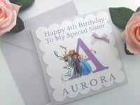 Image 4 of Personalised Frozen 2 Birthday Card, Any age/relationship