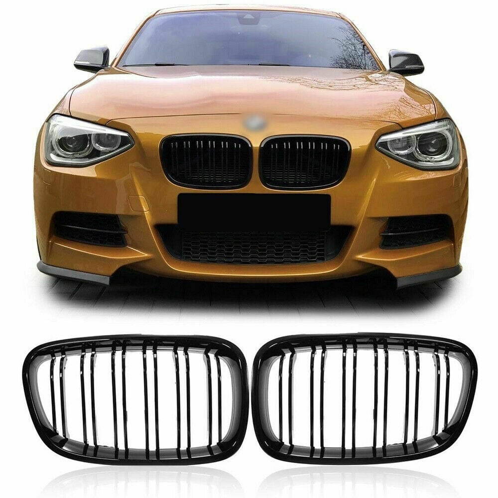 BMW 1 SERIES F20 F21 2011-2014 Front Grille Set Gloss Black M Performance  style – Fastlane Styling