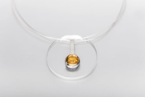 Image of "Light" silver pendant with citrine · LUX ·