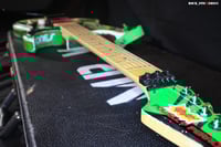 Image 4 of Steve Vai's Green Meanie guitar stickers Charvel vinyl decal skate Full Set 19