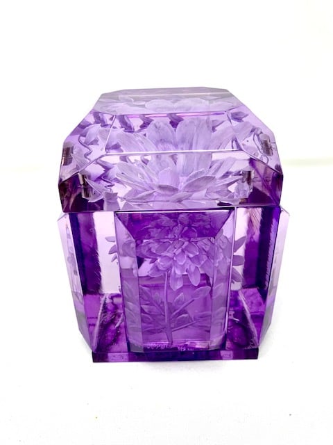Image of Petite Lucite Box (in Dark Fuschia or Lilac)
