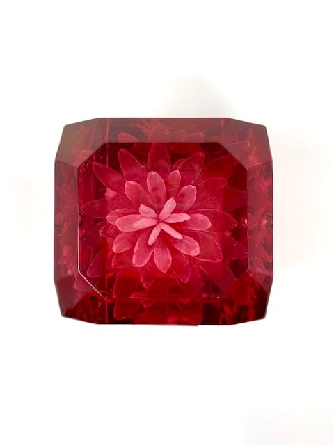 Image of Petite Lucite Box (in Dark Fuschia or Lilac)