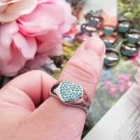 Image 2 of Blue Love Heart Ring