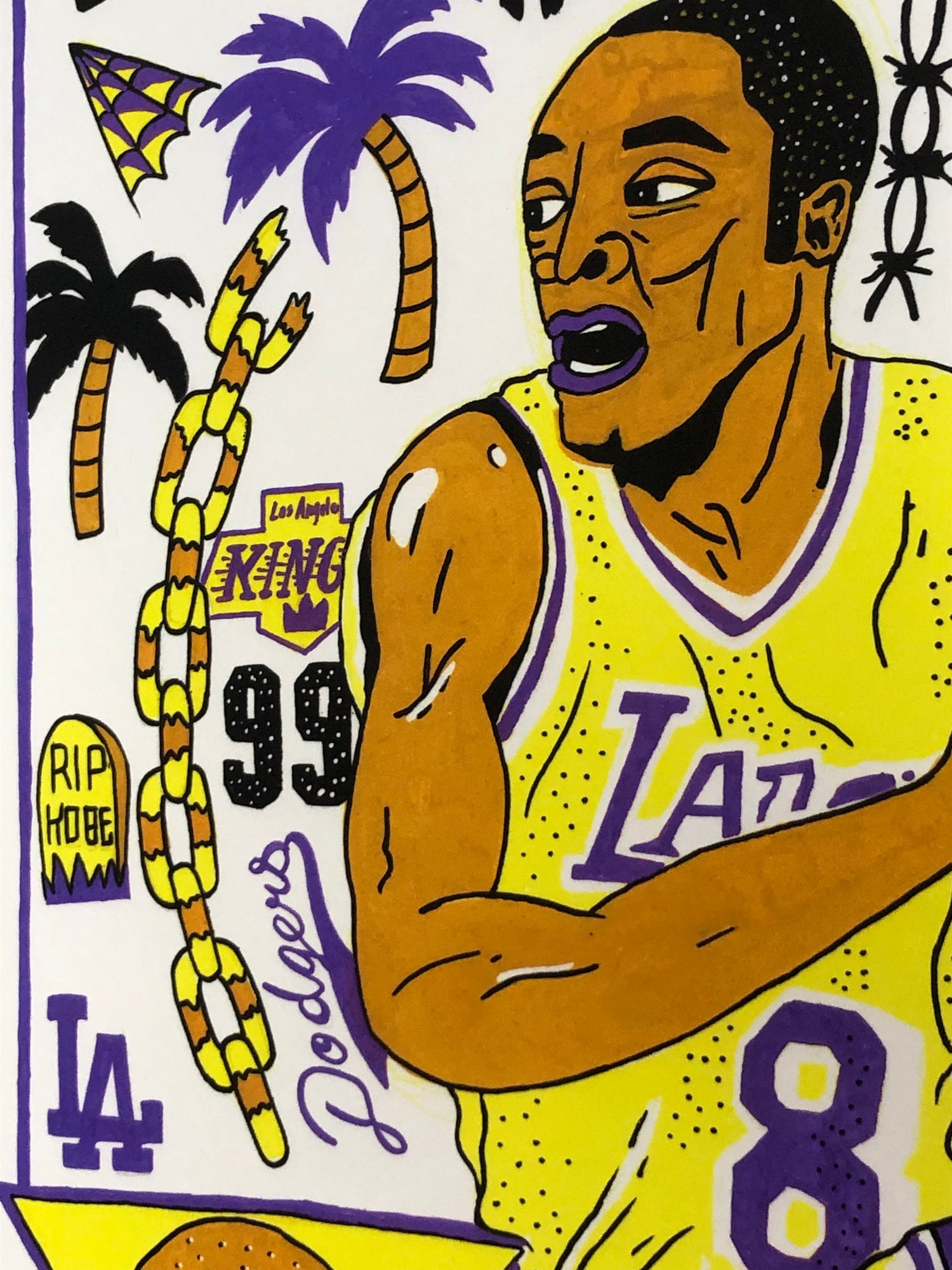 Image of " Los Angeles Tribute " print d'art limié à 4 copies