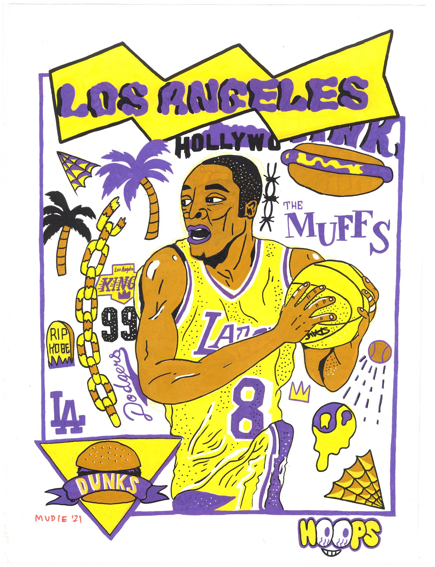 Image of " Los Angeles Tribute " print d'art limié à 4 copies