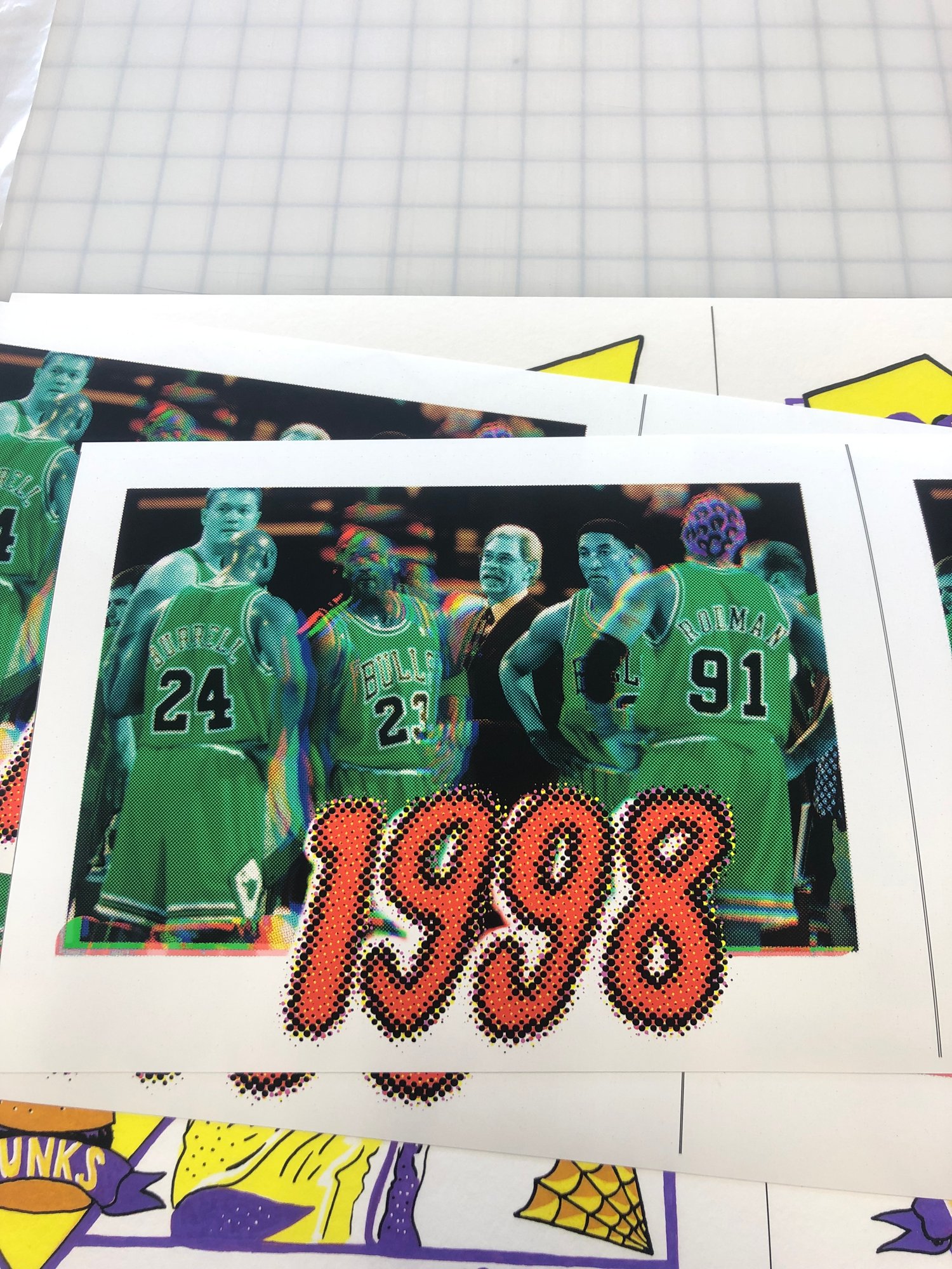 Image of " Bulls de 1998 " Print d'art limité à 12 copies.