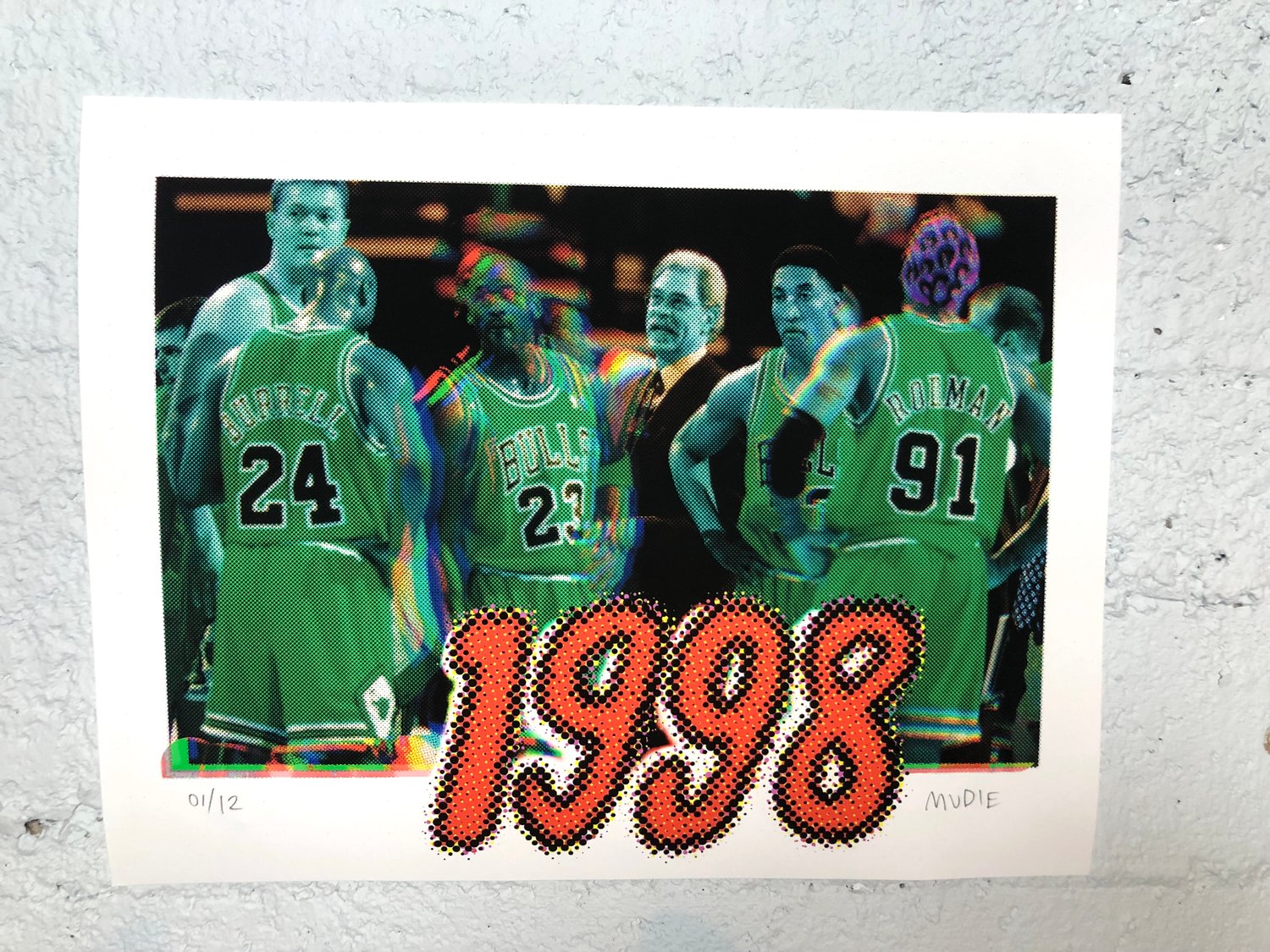 Image de " Bulls de 1998 " Print d'art limité à 12 copies.