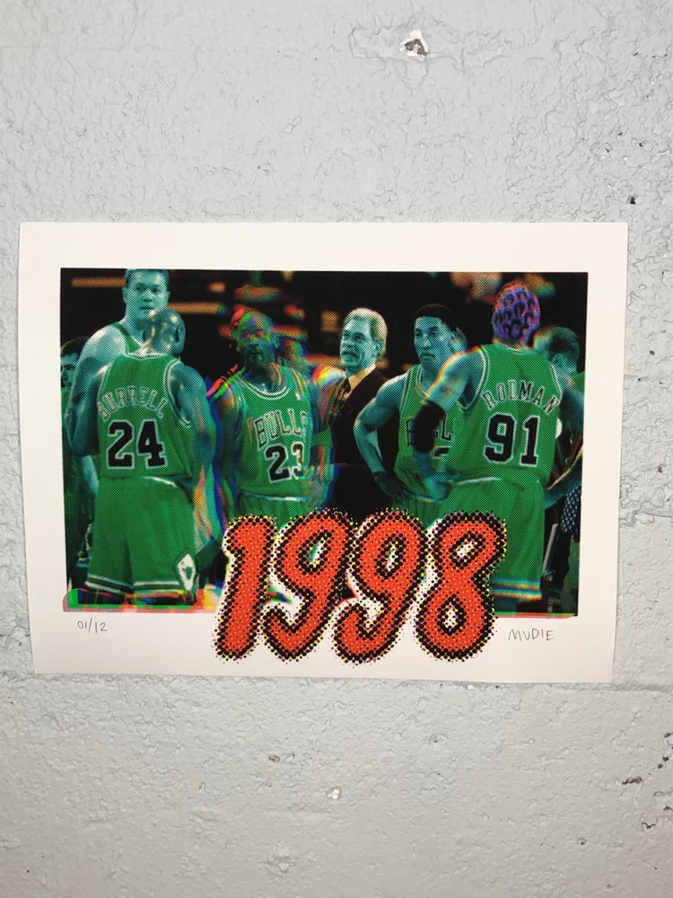 Image de " Bulls de 1998 " Print d'art limité à 12 copies.