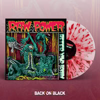 RAW POWER - "AFTER YOUR BRAIN" Lp (WHITE / RED SPLATTER VINYL)
