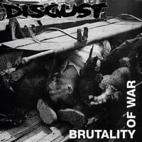 DISGUST - "BRUTALITY OF WAR" Lp (RED/BLACK SPLATTER VINYL)