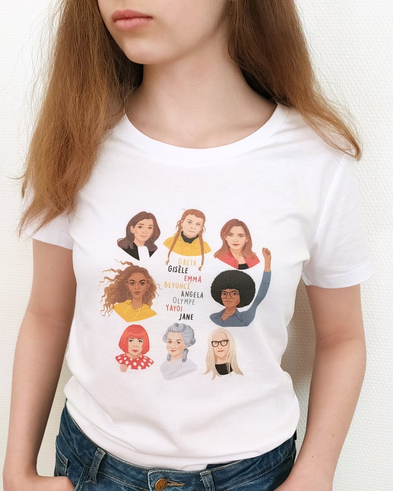 Image of Collab terminée - T-Shirt enfant  "FEMMES LIBRES" - THE SIMONES X LE LAPAIN