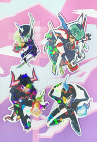 Image 2 of Promare Mad Burnish, Matoi Tech Holo Stickers