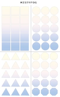 Image 3 of Basic Shapes Sticker Sheet Sets