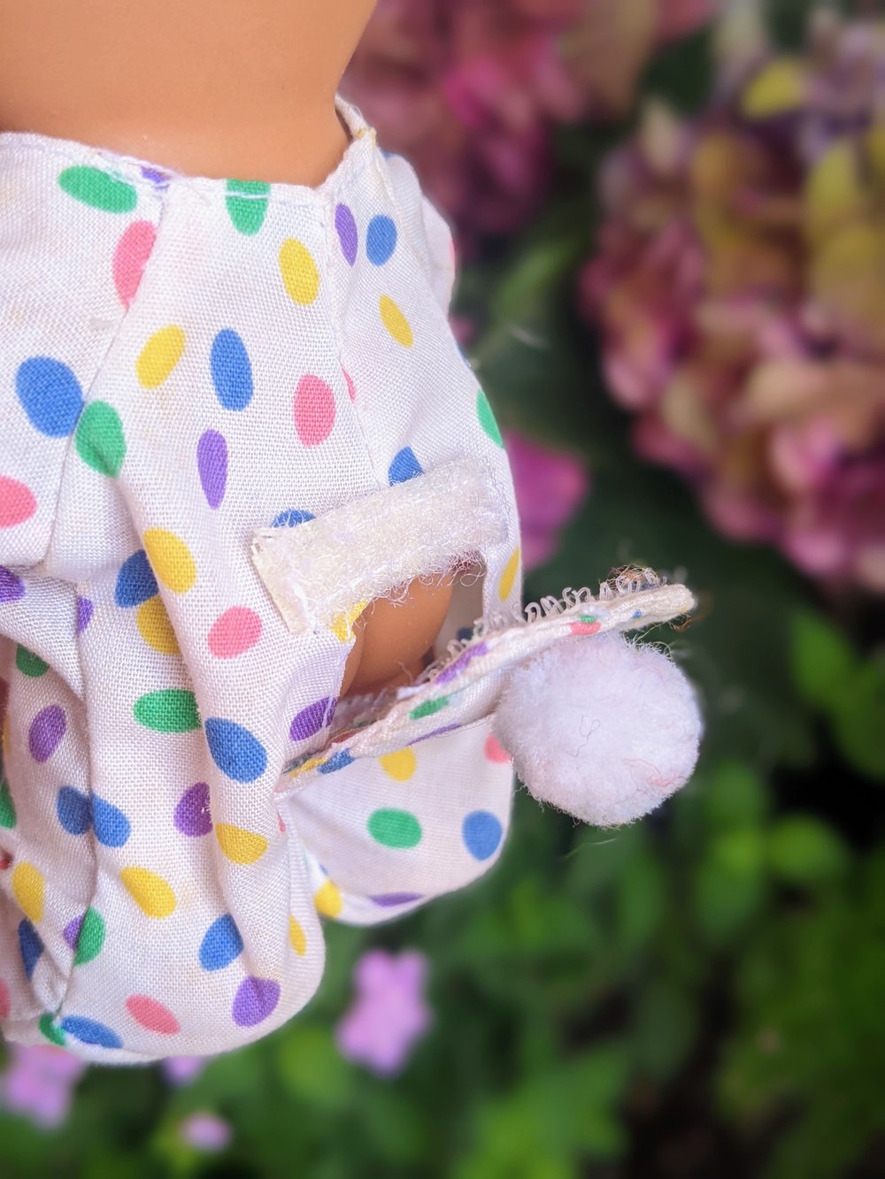 Quartz Crystal Polka Dot Romper Bunny Troll 6"