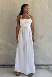 Image 1 of YARA MAXI DRESS | WHITE