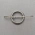 Large Sterling Silver Open Circle Shawl Pin Brooch Image 4