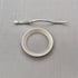 Large Sterling Silver Open Circle Shawl Pin Brooch Image 5