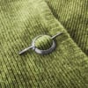 Small Sterling Silver Open Circle Shawl Pin Brooch