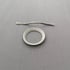 Small Sterling Silver Open Circle Shawl Pin Brooch Image 5