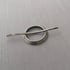 Small Sterling Silver Open Circle Shawl Pin Brooch Image 3