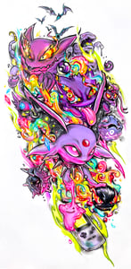 Image of "Purple Pokémon" Original Painting