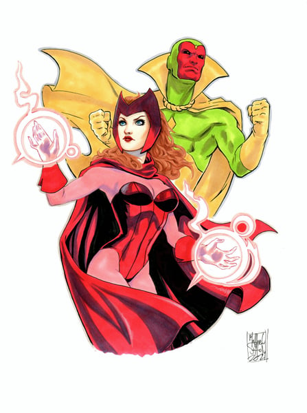 Image of Scarlet Witch and Vision 