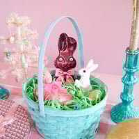 Image 4 of Chocolate Easter bunny plaque 10”