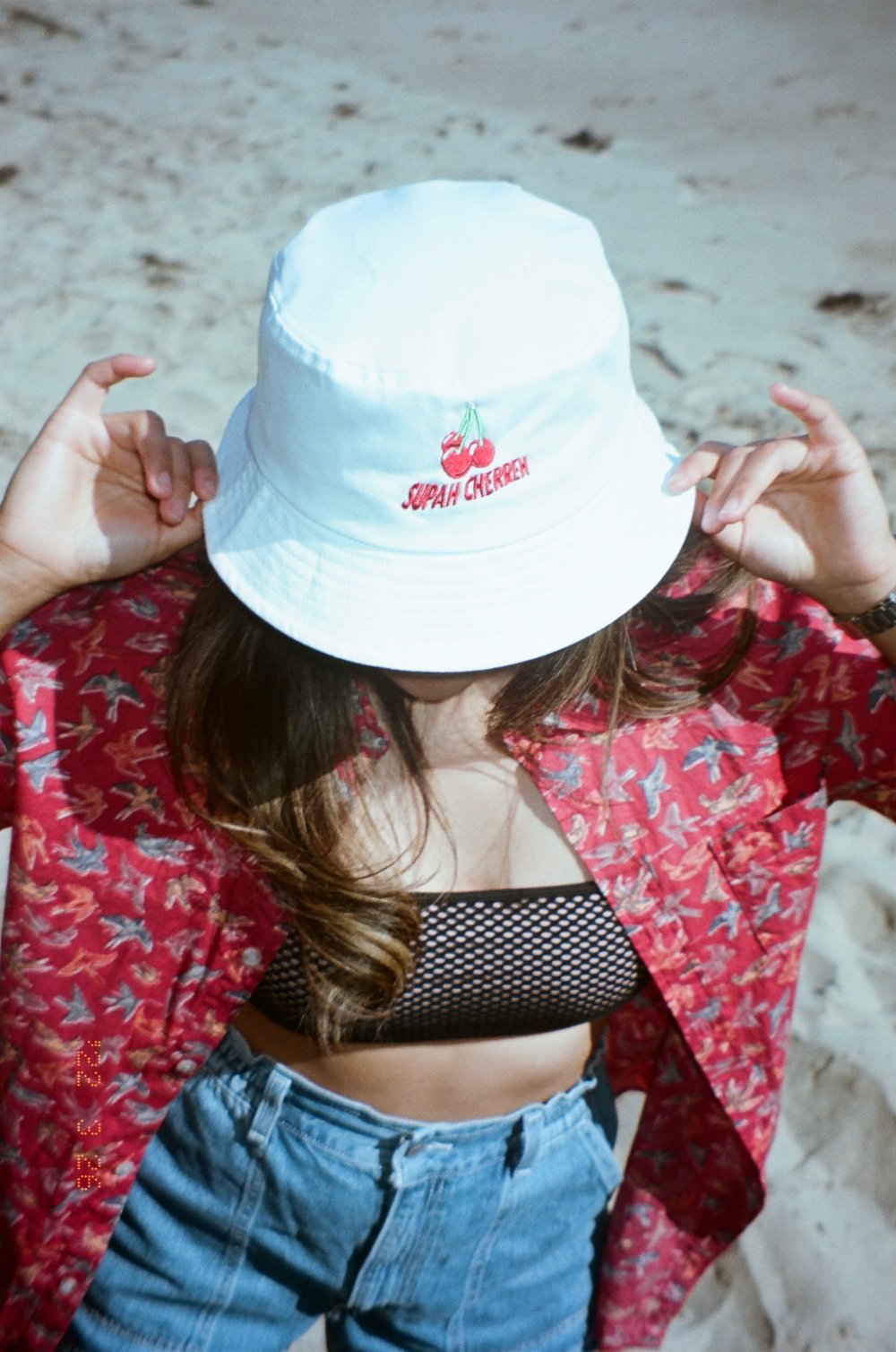 Image of Supah Cherreh Bucket Hat White