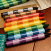 Colorful Striped Jumbo Crayons (set of 8)