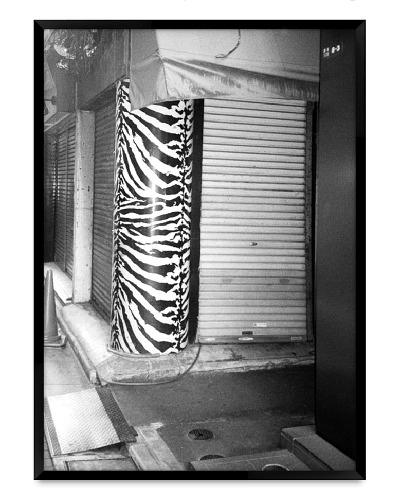 Image of Ellen Virgona 'Zebra Pole, Shinjuku 2017'. Original artwork
