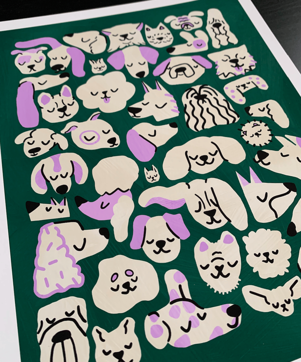 Image of A Bunch of Dogs I Print 