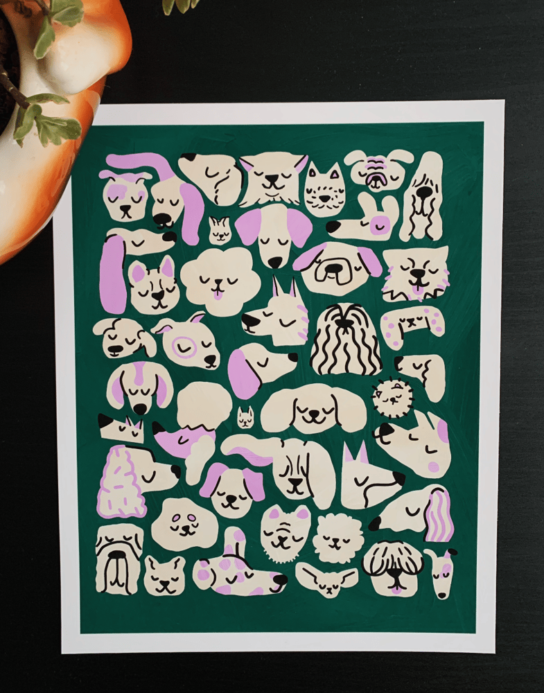 Image of A Bunch of Dogs I Print 