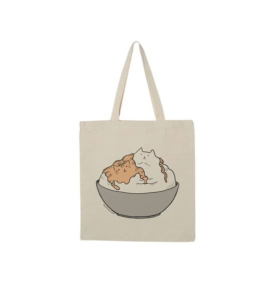 Image of Poets Square Cats Mashed Potato Tote