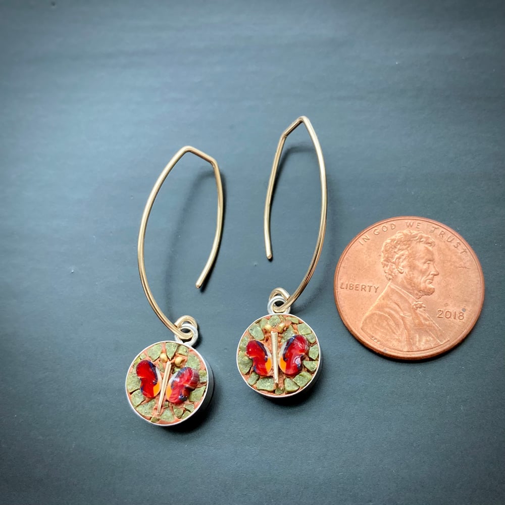 Image of Tiny Butterfly Earrings 