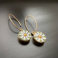 Image 2 of Daisy Earrings, Gold Centers