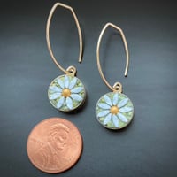 Image 3 of Daisy Earrings, Gold Centers
