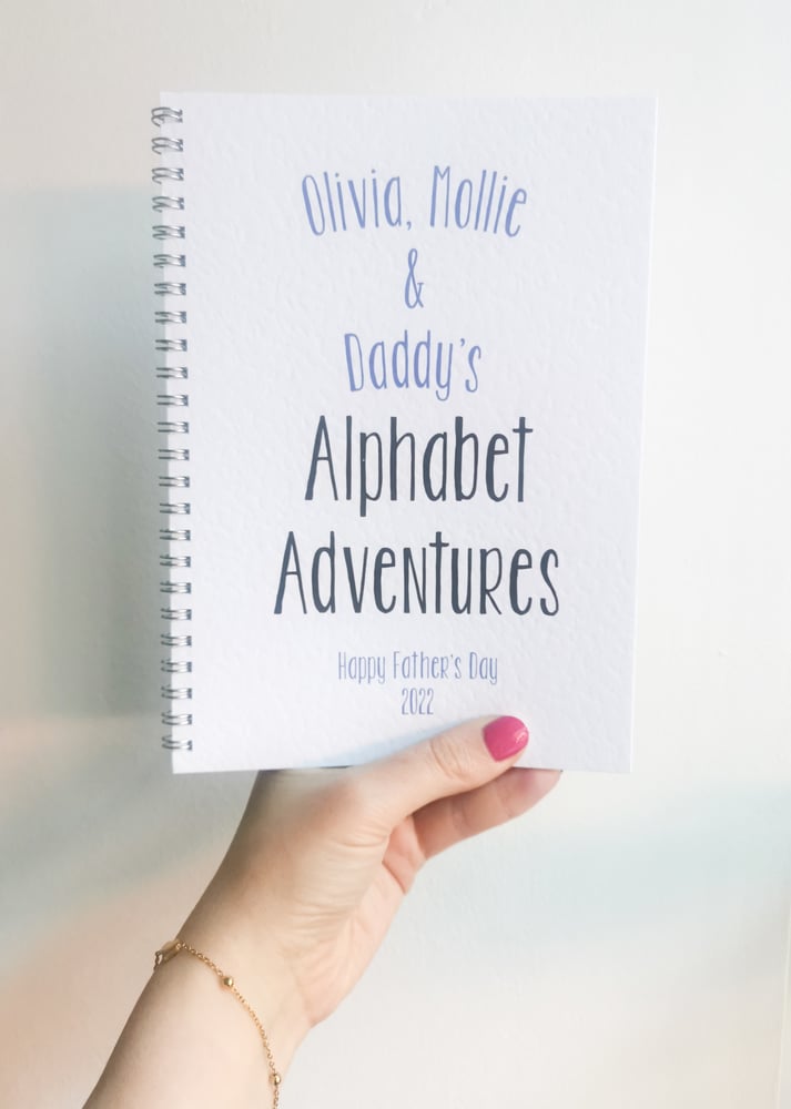 Image of Personalised Father's Day Alphabet Adventures Memories 2022
