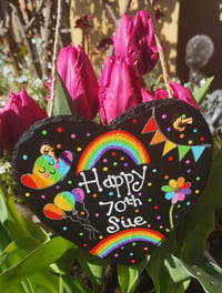 Image 1 of Rainbow birthday heart 30th 40th 50th 70th