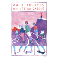 Image 1 of On a toustes un pèt' au casque