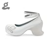 Round-toe platform pumps 'Sharp Point'