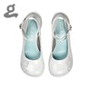 Round-toe platform pumps 'Sharp Point'