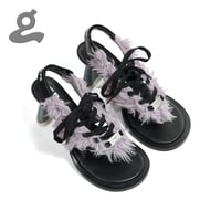 Image 1 of Lace-up leather sandals 'GF-1'