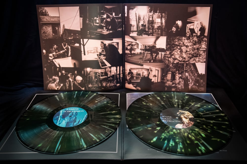 ELDER "Omens" 2LP Dark Green w Splatter Vinyl 180 Gram