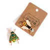 Bumblebee Enamel Brooch Pin