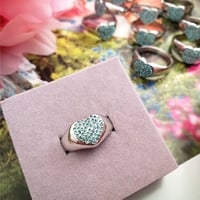 Image 1 of Blue Love Heart Ring
