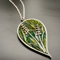 Image 1 of Lily of Valley Leaf Pendant