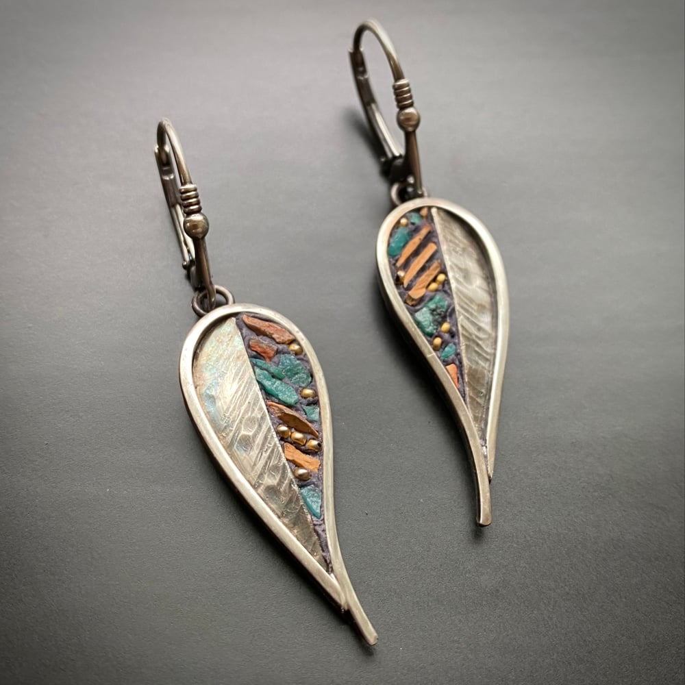 Image of Aztec Feather Earrings