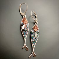 Image 1 of Light Blue Fish Earrings