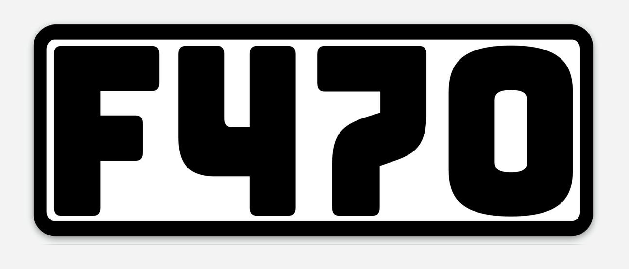 Image of F470 Decal